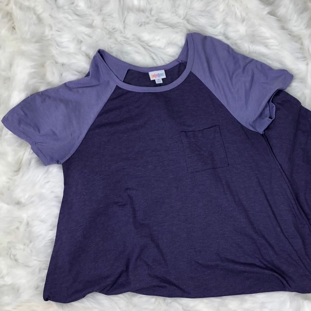 Lularoe purple contrast Carly, size M